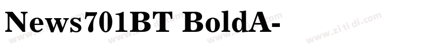 News701BT BoldA字体转换